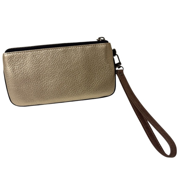 Brighton Gold Wristlet with Red Floral Accent - Picture 2 of 12